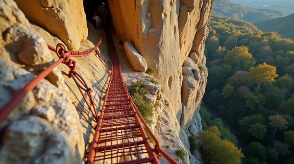 Sortie via ferrata en ardèche : osez la montée verticalement !